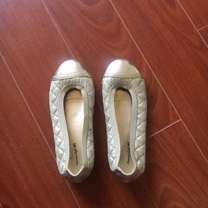 gold american eagle flats ( size 2 1/2 kids)